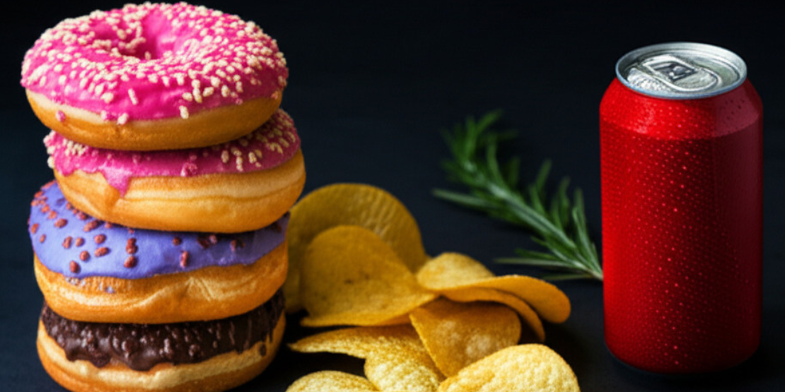 Hrana bogata šećerom i trans mastima je jedan od glavnih pokretača hronične upale. Prerađena hrana poput krofni i grickalica koja izaziva upalne procese u telu